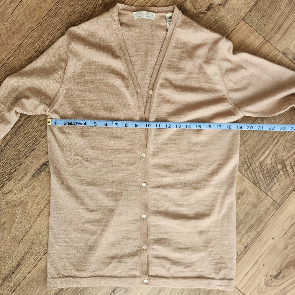 Lord & Taylor Italian Merino Wool Cardigan Size: Large - Picture 13 of 14